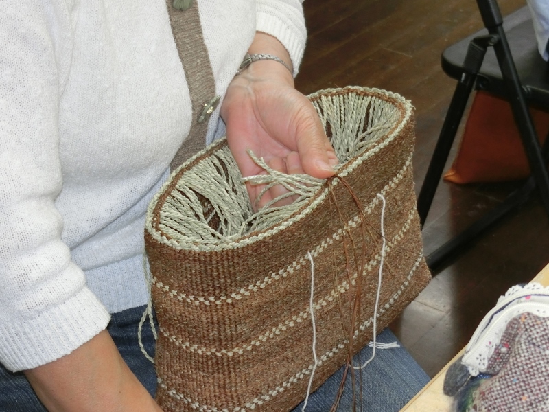 奥会津　三島町　編み組細工　ヒロロ　教室　体験